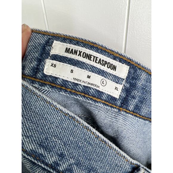 Man x One Teaspoon Vintage Mr. Jeans in Washed Blue Size Large NWT - Picture 10 of 13